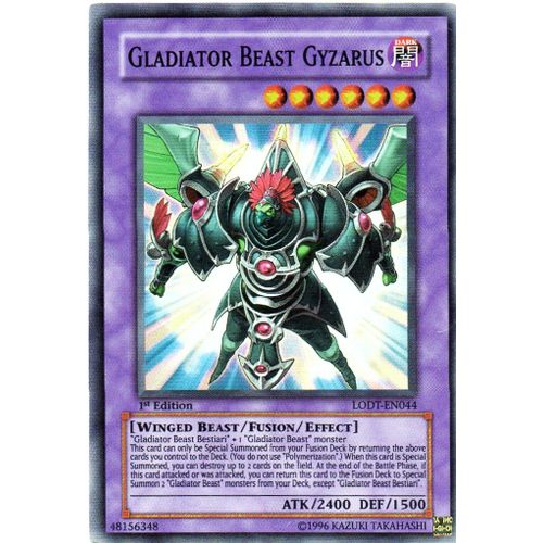 Yu Gi Oh - Gladiator Beast Gyzarus - Lodt-En044 - Super Rare - Anglais
