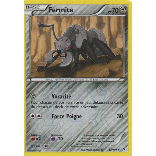 Fermite 83/101 Pokemon Noir Et Blanc