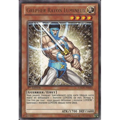 Carte Yu-Gi-Oh! Grepher Rayon Lumineux Gaov-Fr084 Rare