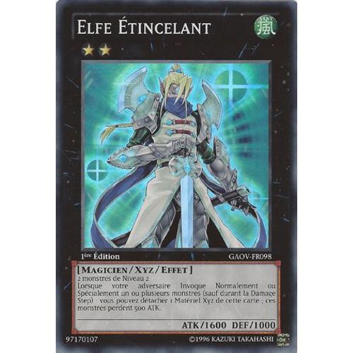 Carte Yu-Gi-Oh! Elfe Etincelant Gaov-Fr098 Super Rare