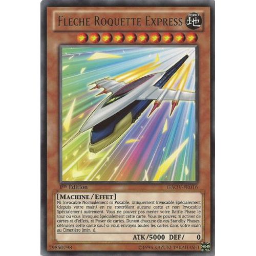 Carte Yu-Gi-Oh! Flèche Roquette Express Gaov-Fr016 Rare