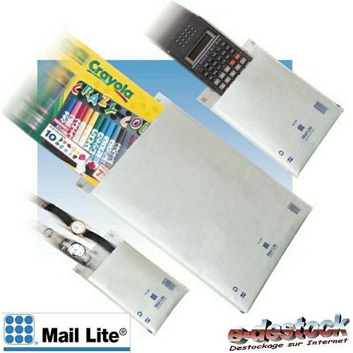 Pochette Bulle D'air - Kraft Blanc - Bande Siliconnée - 120 X 210  Mm - Paquet De 10 - Blanc