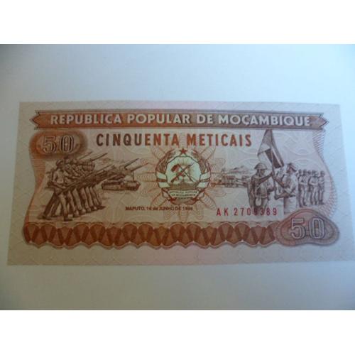 Mozambique 50 Meticais 1986 Unc / Neuf !!