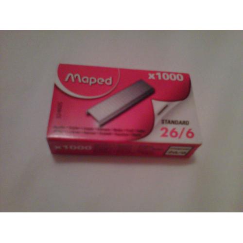 Maped Agrafes 26/6, Zingu¿Es, Contenu: 1.000 Agrafes