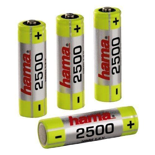 HAMA LOT DE 4 ACCUS AA NIMH (MIGNON - HR 6) 2500 MAH/1,2 V