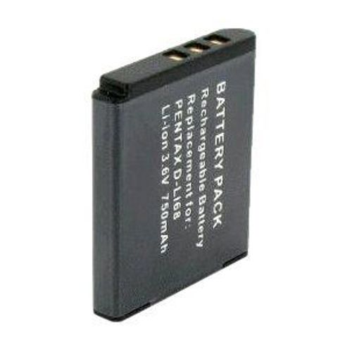 EF DLI8H - Pile pour appareil photo Li-Ion 910 mAh - pour Pentax Optio A10, A20, A30, A40, L20, S, S5n, S5z, S6, S7, SV, SVI, T10, T20, W20, WP, WPi