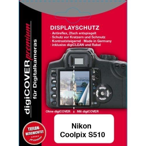 DIGICOVER - N1540 - PROTECTION D'ÉCRAN PREMIUM POUR NIKON COOLPIX S510