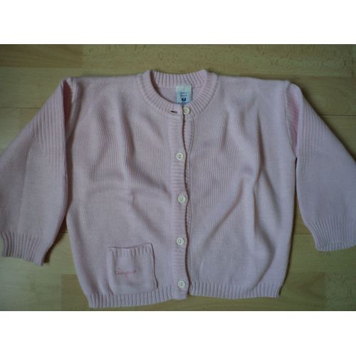 Veste Gilet Cardigan Clayeux Rose 2 Ans