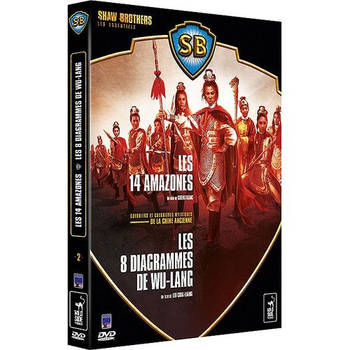 Coffret Shaw Brothers - Guerriers Et Guerrières Mythiques De La Chine Ancienne - Les 14 Amazones + Les 8 Diagrammes De Wu-Lang - Pack