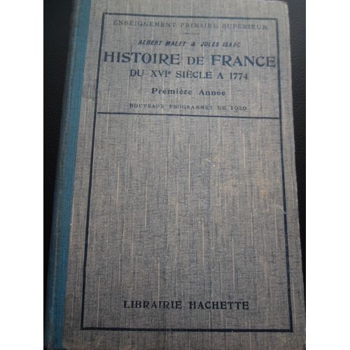 Histoire De France Du 16 ° Siecle A 1774  - 1° Année