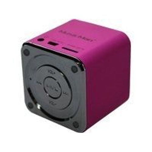 TECHNAXX - MINI MUSICMAN SOUNDSTATION - HAUT PARLEUR PORTABLE POUR LECTEUR MP3/IPOD/IPHONE - ROSE