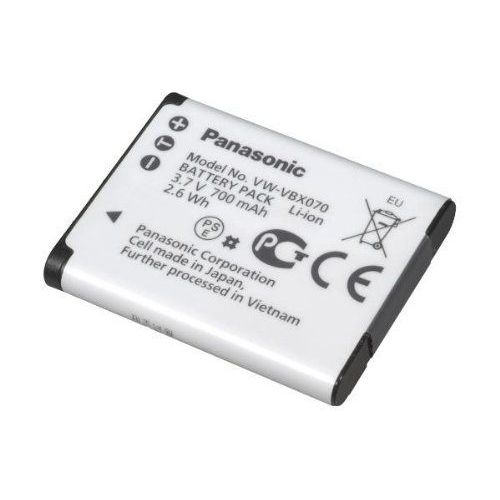 Panasonic VW-VBX070E-W - Batterie de caméscope Li-Ion 700 mAh - pour Panasonic HX-DC1, HX-DC10, HX-DC3, HX-WA10