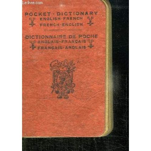 Dictionnaire De Poche. Anglais Francais. Francais Anglais.