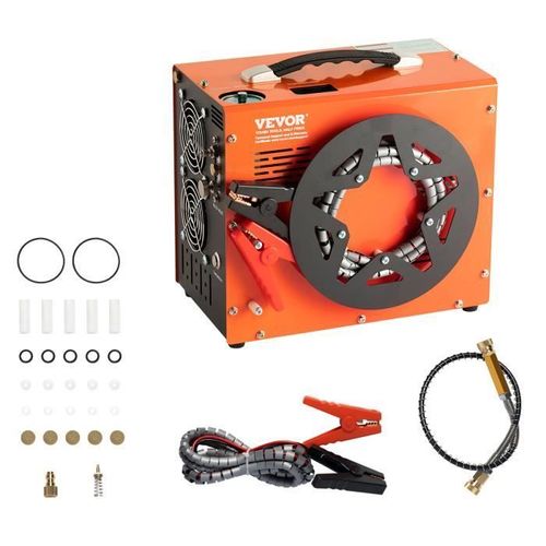 Compresseur d'Air PCP - VEVOR - Compresseur d'Air Portable Pcp 30MPa Convertisseur Intégré CC12V-CA230V Arrêt Auto