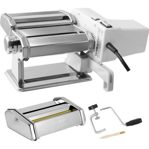 Machine à Pâtes Électrique - VEVOR - Machine à Pâtes Fraîches Électrique Acier Inox pour Couper Rouler Pâtes