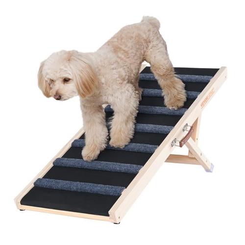 Rampe pour Chien - VEVOR - Escalier pour Chien Pliable 100cm Hauteur Réglable 38-56cm pour Accès Voiture