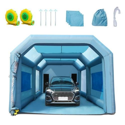 Tente Peinture Auto - Vevor - Cabine De Peinture Gonflable 8,5x4,8x3,3m 2 Souffleurs