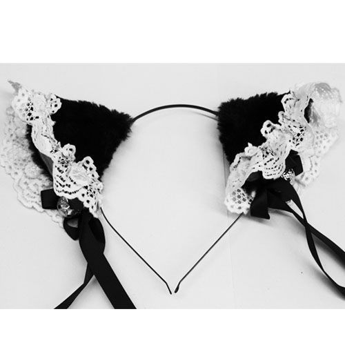 Barrette Serre Tete Oreille Chat (Pince Barrettte Japonais Déguisement Cosplay Costume)Kawai