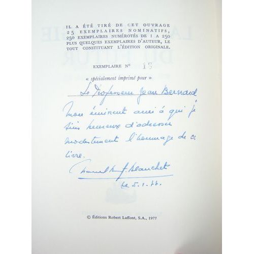 La Nostalgie Du Futur. [ Exemplaire Nominatif Dédicacé - Édition Originale ]