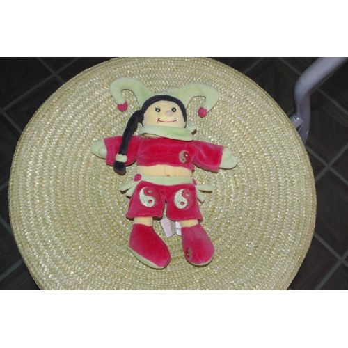 Doudou Lutin Vert Et Rouge