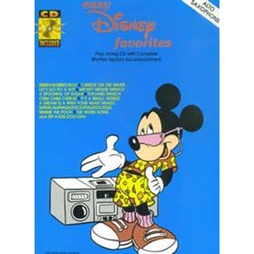 Disney Easy Favorites Alto Sax +  Cd