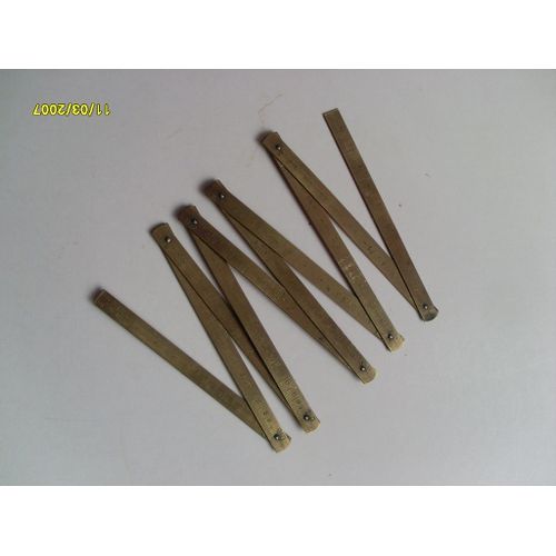 METRE ANCIEN laiton:cuivre T.G
