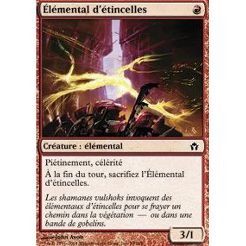 Magic The Gathering - Élémental D'étincelles (Spark Elemental) - Cinquième Aube - Commune