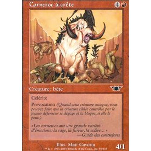 Magic The Gathering - Corneroc À Crête (Crested Craghorn) - Légions - Commune
