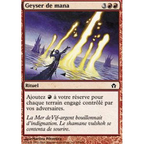 Magic The Gathering - Geyser De Mana (Mana Geyser) - Cinquième Aube - Commune