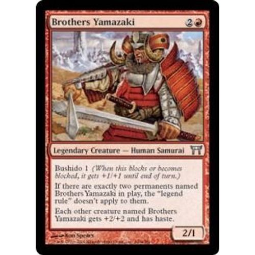 Magic The Gathering - Frères Yamazaki (Brothers Yamazaki) - Guerriers De Kamigawa - Unco