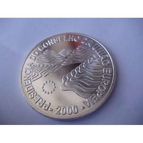 Portugal 1000 Escudos, 2000, Portuguese Ue Presidence - Superb Silver Coin