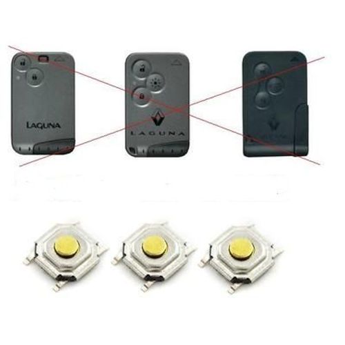 3 X Switch Bouton Pour Cml Clé Carte Renault Laguna 2 Ii Espace Vel Satis