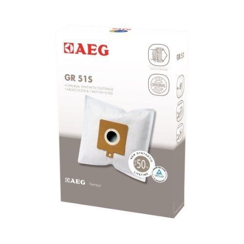 Aeg - Gr 51s - 4 Sacs Aspirateur Synthétiques + 1 Microfiltre