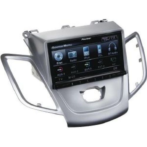 Facade Autoradio 2din Pour Ford Fiesta Ap09 - Argent - Sans Afficheur