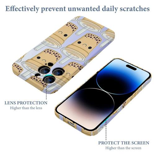 Coque Iphone Samsung Motif Boba Compatibilité Pour Étui 18 17 16 15 14 13 12 Plus Pro Max Galaxy S25 S24 S23 S22 Ultra Note 20