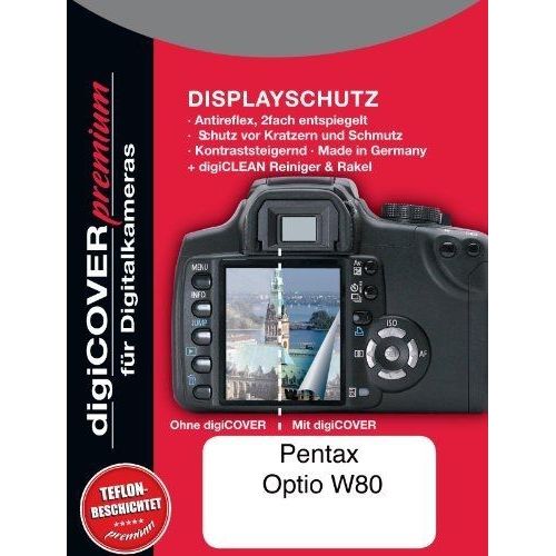 DIGICOVER - PROTECTION D'ÉCRAN PREMIUM POUR PENTAX OPTIO W80