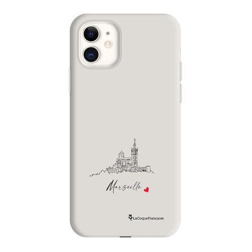 Coque Iphone 11 Silicone Liquide Douce Beige Marseille Notre Dame La Coque Francaise.