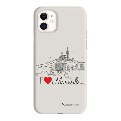 Coque Iphone 11 Silicone Liquide Douce Beige J'aime Marseille La Coque Francaise.