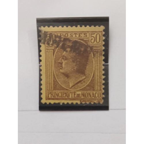 L326 -- Timbre Oblitéré Monaco N ° 87 -- Année 1924/33 -- " Effigie : Prince Louis 2 ".