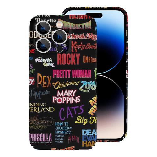 Coque Iphone Samsung Comédies Musicales De Broadway Compatibilité Pour Étui 18 17 16 15 14 13 12 Plus Pro Max Galaxy S25 S24 S23 S22 Ultra Note 20