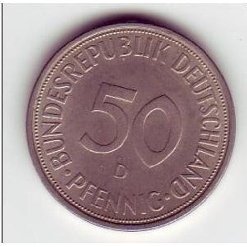 Pièce De 50 Pfennigs - Allemagne 1983