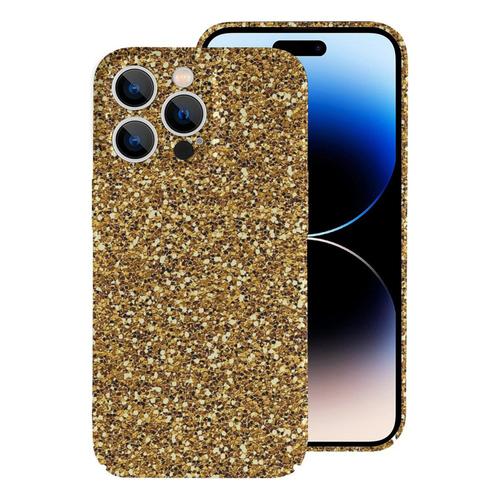 Coque Iphone Samsung Scintillement Doré Compatibilité Pour Étui 18 17 16 15 14 13 12 Plus Pro Max Galaxy S25 S24 S23 S22 Ultra Note 20