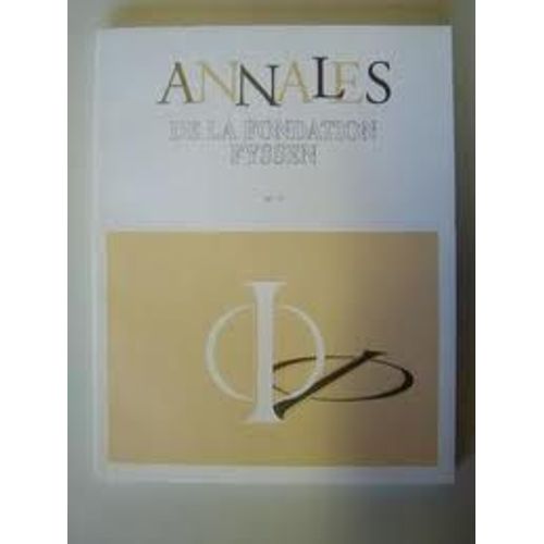 Annales De La Fondation Fyssen 21