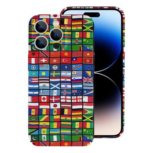 Coque Iphone Samsung Drapeaux Des Pays Du Monde, Cadeau International Compatibilité Pour Étui 18 17 16 15 14 13 12 Plus Pro Max Galaxy S25 S24 S23 S22 Ultra Note 20