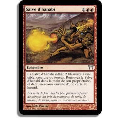 Magic The Gathering - Salve D'hanabi (Hanabi Blast) - Guerriers De Kamigawa - Unco