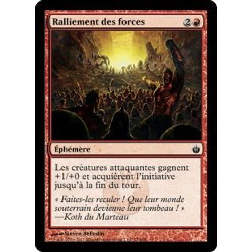 Magic The Gathering - Ralliement Des Forces (Rally The Forces) - Mirrodin Assiégé - Commune