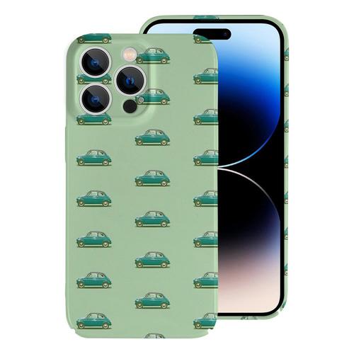 Coque Iphone Samsung Green Fiat 500 Compatibilité Pour Étui 18 17 16 15 14 13 12 Plus Pro Max Galaxy S25 S24 S23 S22 Ultra Note 20