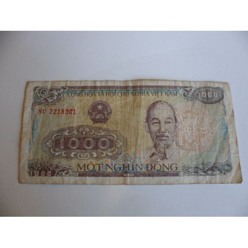 Viet-Nam 1000 Dong 1988 , De Circulation