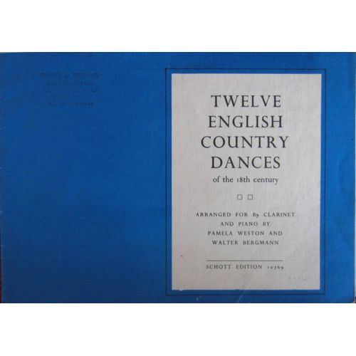 Twelve English Country Dances For Bb Clarinet And Piano
