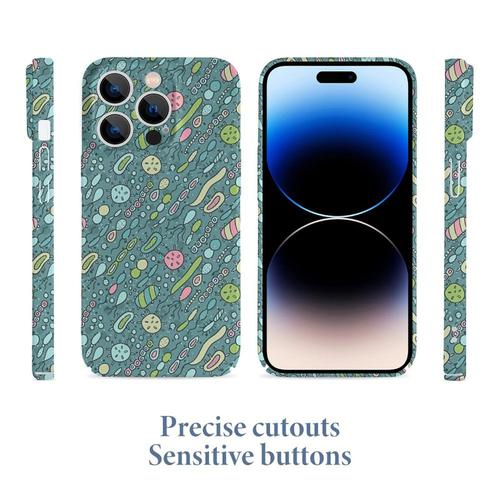 Coque Iphone Samsung Modèle Des Microbes. Conception Des Bactéries Pour Les Amateurs De Biologie Compatibilité Pour Étui 18 17 16 15 14 13 12 Plus Pro Max Galaxy S25 S24 S23 S22 Ultra Note 20